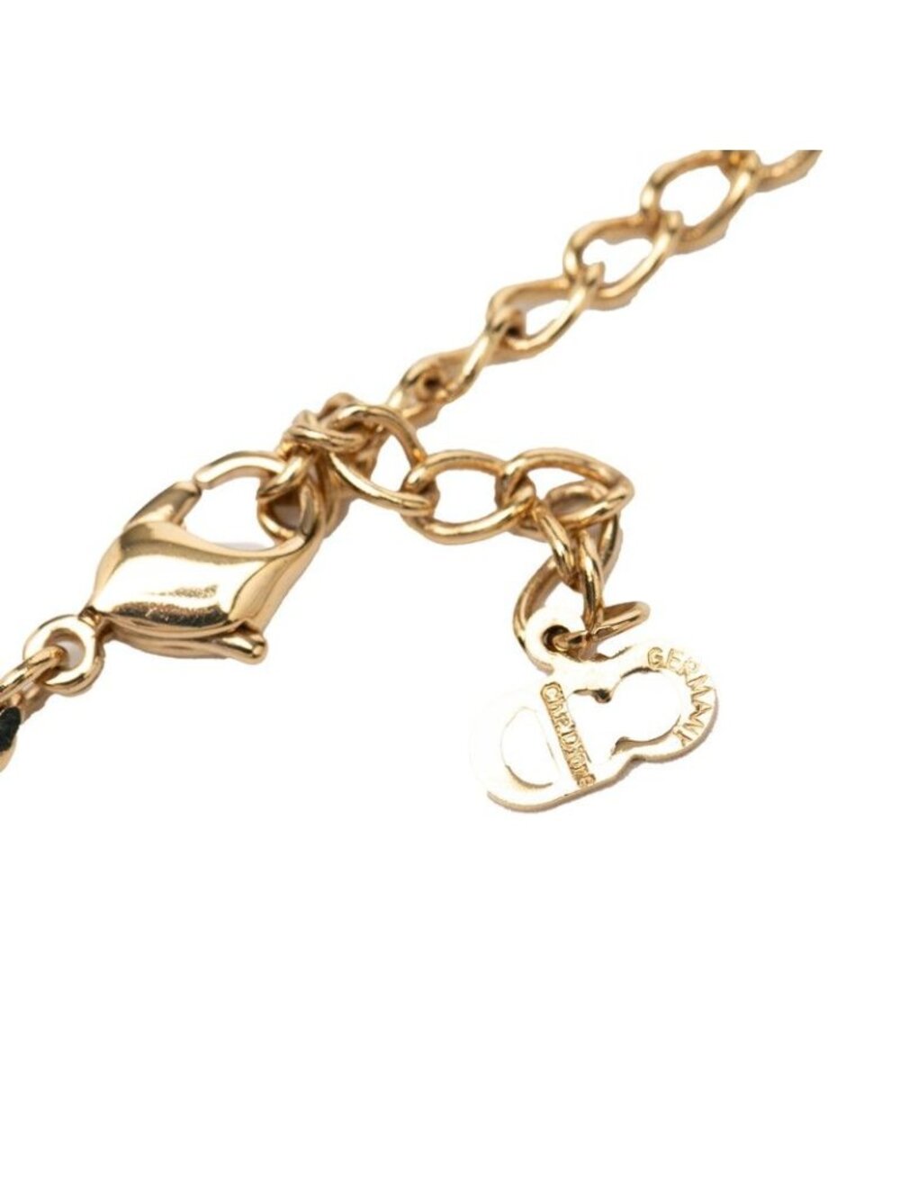 Dior CD Logo Chain Necklace Gold Plated 1 - Picture 5 of 5
